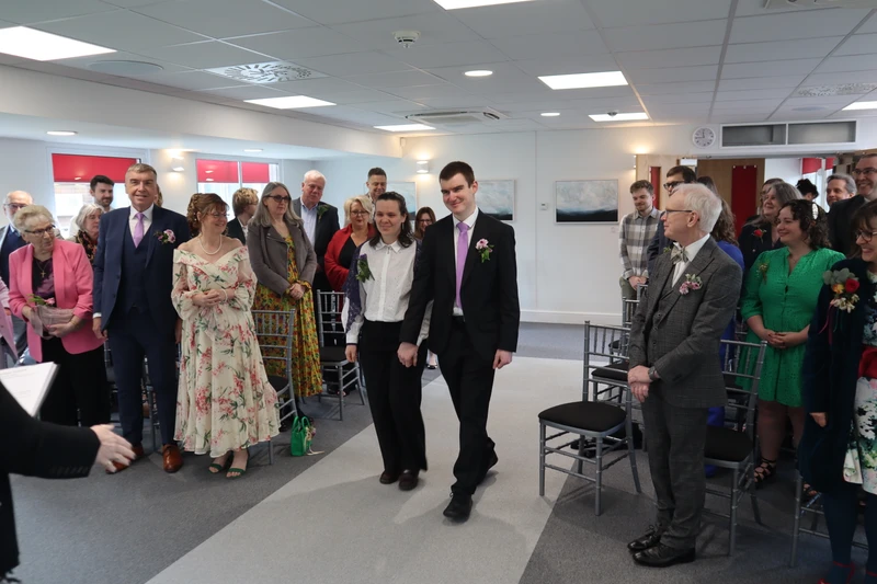 Our entrance, which is apparently an important moment