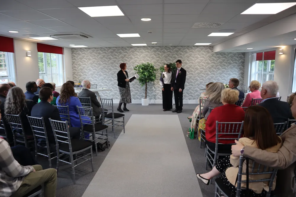 The registrar announcing it was all official